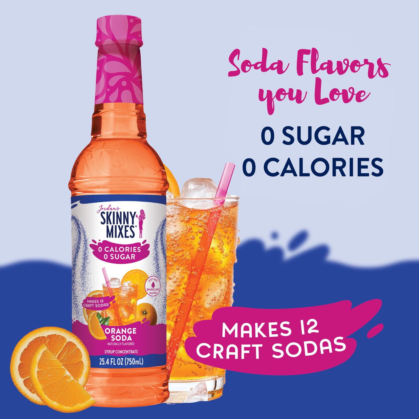 Jordan's Skinny Mixes - Sugar Free Orange Soda Syrup