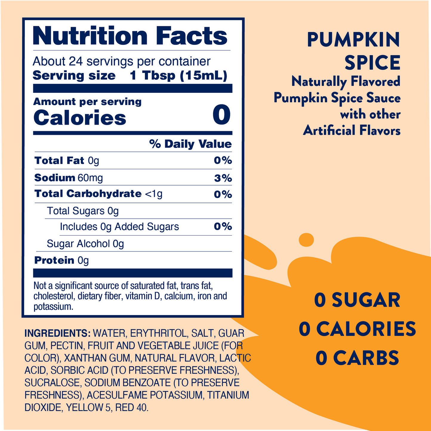 Jordan's Skinny Mixes - Sugar Free Pumpkin Spice Sauce