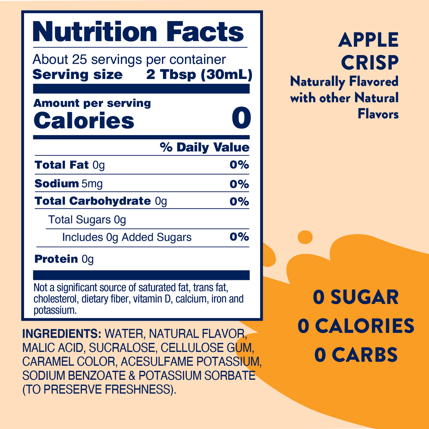 Jordan's Skinny Mixes - Sugar Free Apple Crisp Syrup