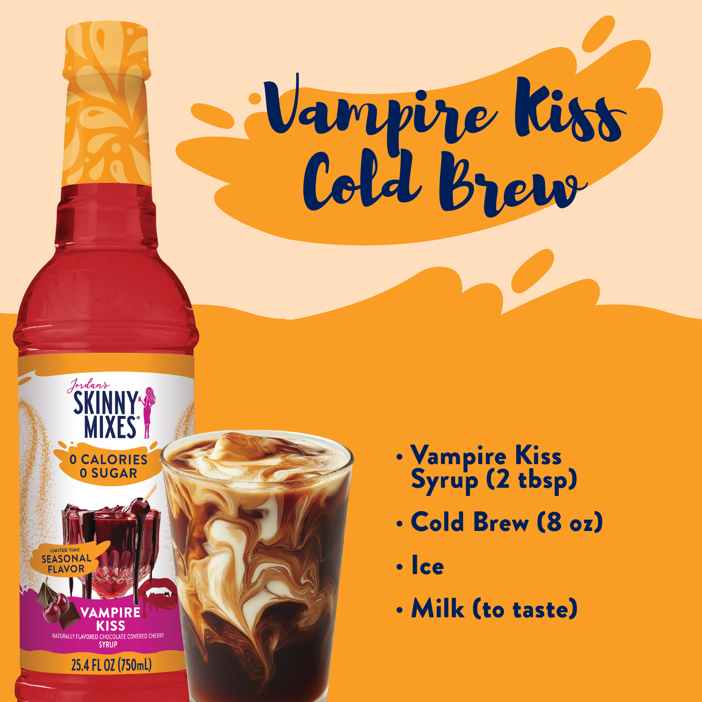 Jordan's Skinny Mixes - Sugar Free Vampire Kiss Syrup