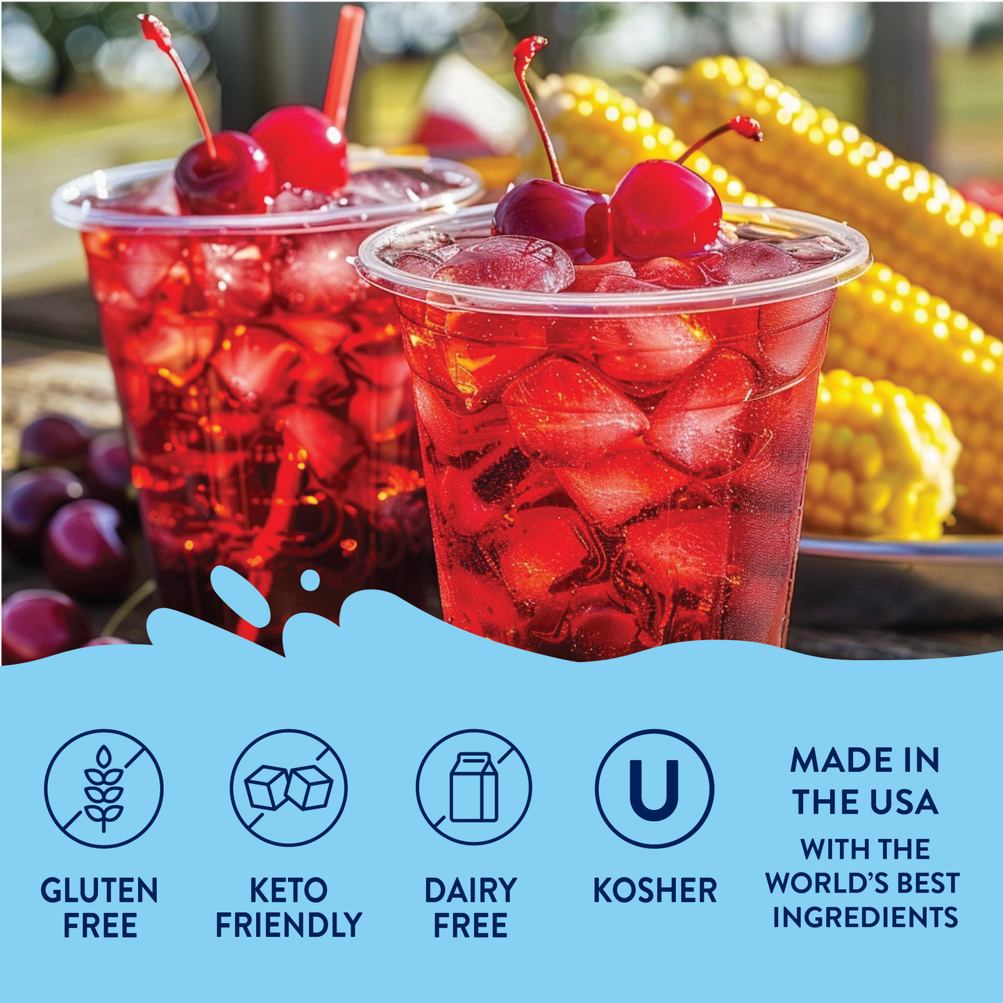 Jordan's Skinny Mixes - Sugar Free Cherry Flavor Infusion Syrup