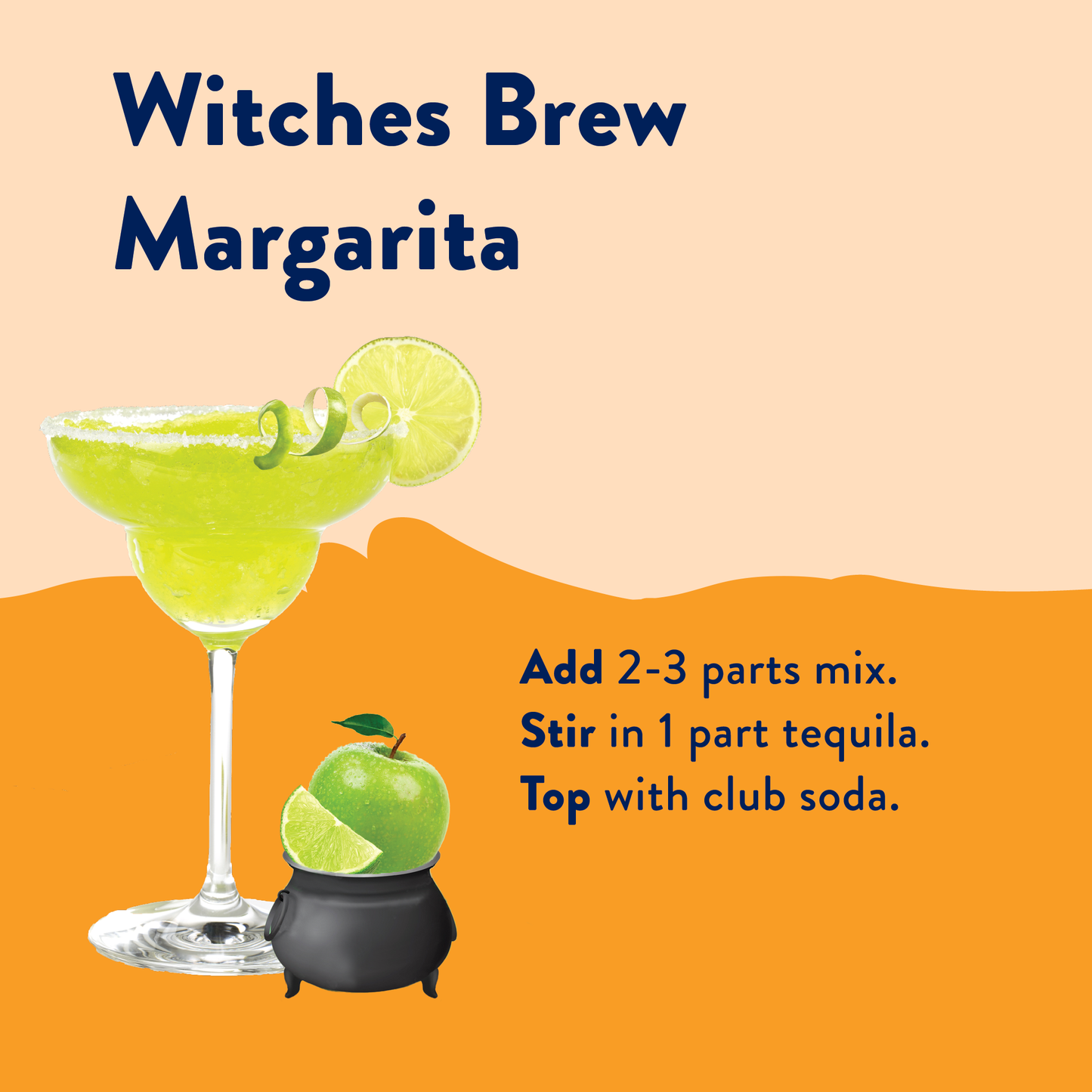 Jordan's Skinny Mixes - Witches Brew Green Apple Margarita - Sugar Free Mixer LTO