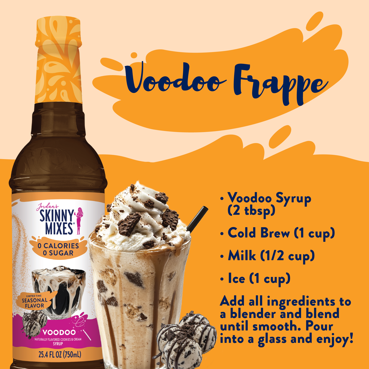 Jordan's Skinny Mixes - Sugar Free Voodoo Syrup 