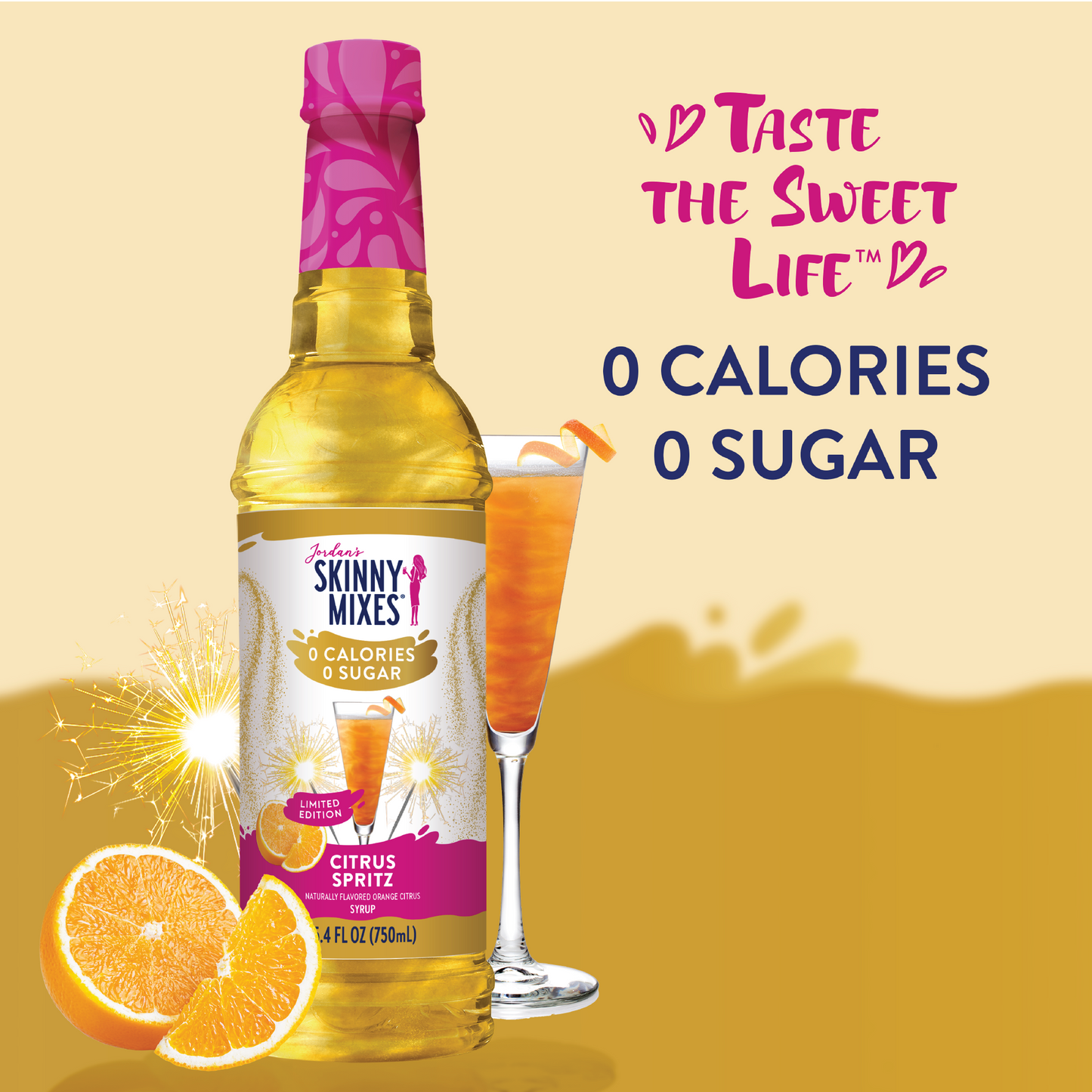 Jordan's Skinny Mixes - Sugar Free Citrus Spritz Syrup - Limited Time Offer